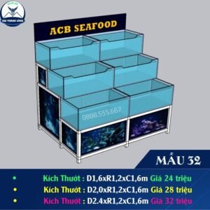 HỒ HẢI SẢN DÀI 2M, 3 TẦNG