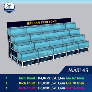 HỒ HẢI SẢN DÀI 5M, 4 TẦNG