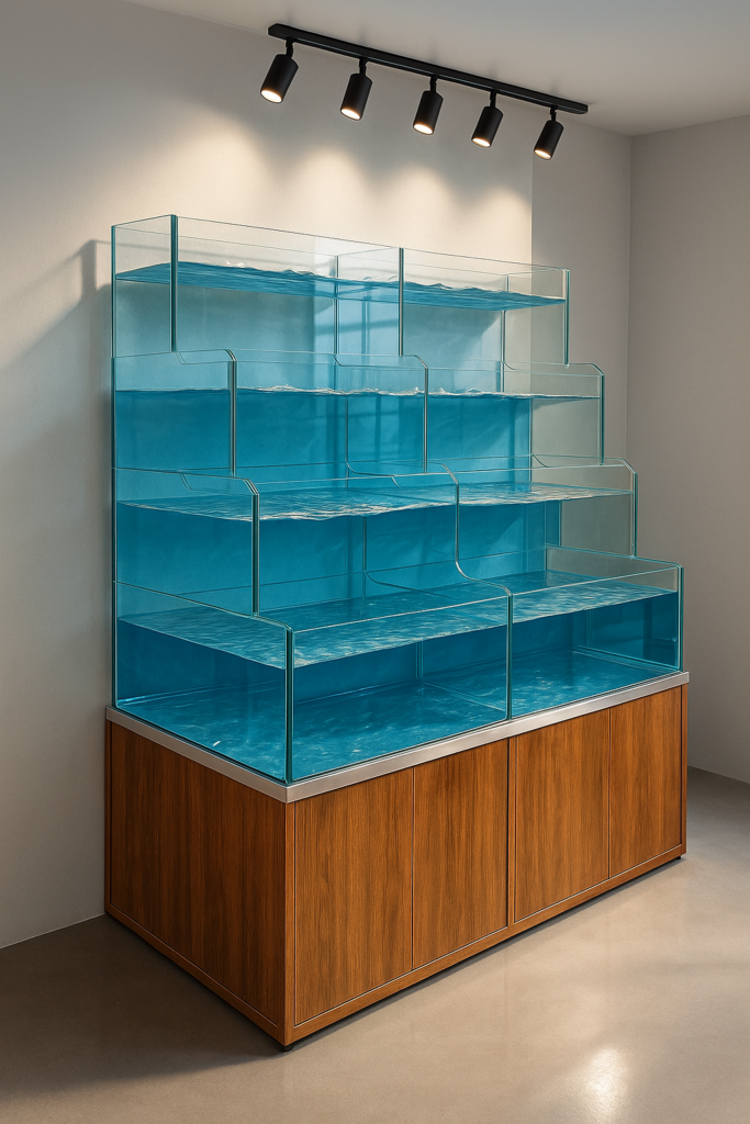 thi công hồ hải sản